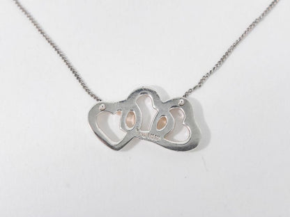 Authentic Tiffany & Co Tiffany & Co Triple Open Heart 925 Necklace Pendant