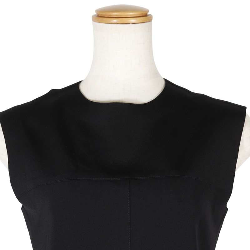 Louis Vuitton Peplum Monogram 1a7vtn Nylon And Polyurethane Black Ladies Tank