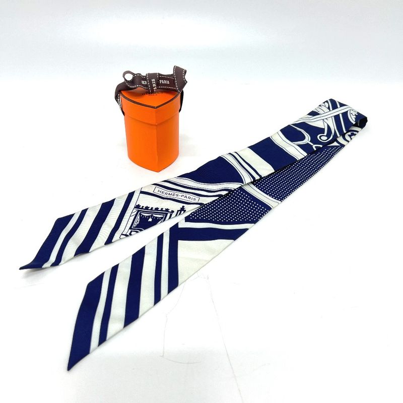 Hermes Scarf Washington's Carriage George Washington's Carriage Silk Navy