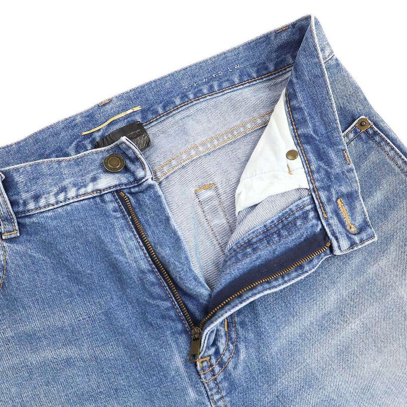 Saint Laurent Paris Washed Denim Pants 463618 Indigo Blue 28