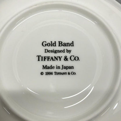 Tiffany & Co Cups & Saucers Similar Gold Band White & Gold Set Of 2
