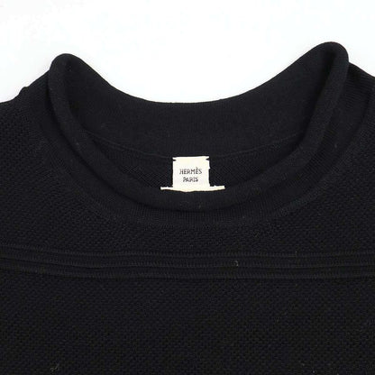 Hermes Jacquard Wool Knit Vest Black 44