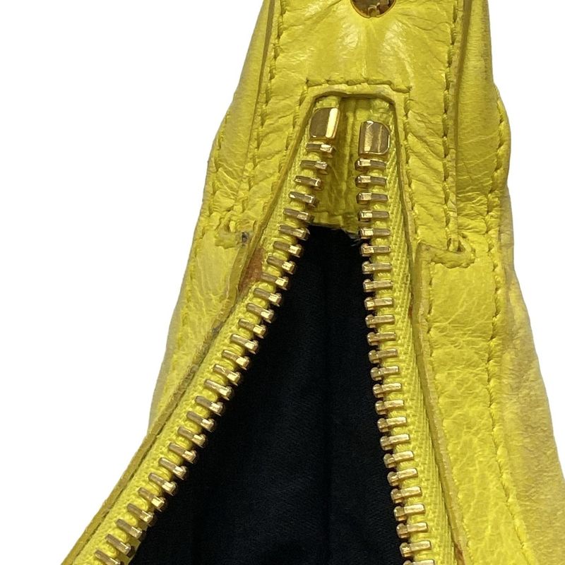 Balenciaga Shoulder Bag Editors Bag Giant Hobo 177288 Yellow Leather
