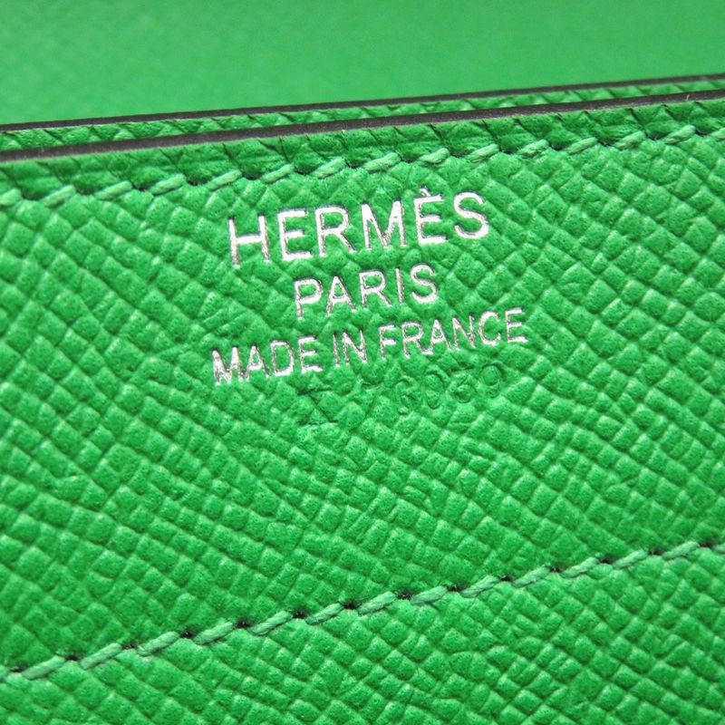 Hermes Sac A Depeches 38 Vaux Epson Bamboo Silver Hardware T Engraved Briefcase