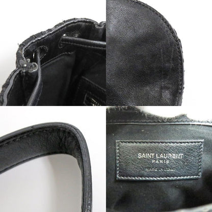 Saint Laurent Rucksack Festival Backpack 421943 Lace Black Fringe