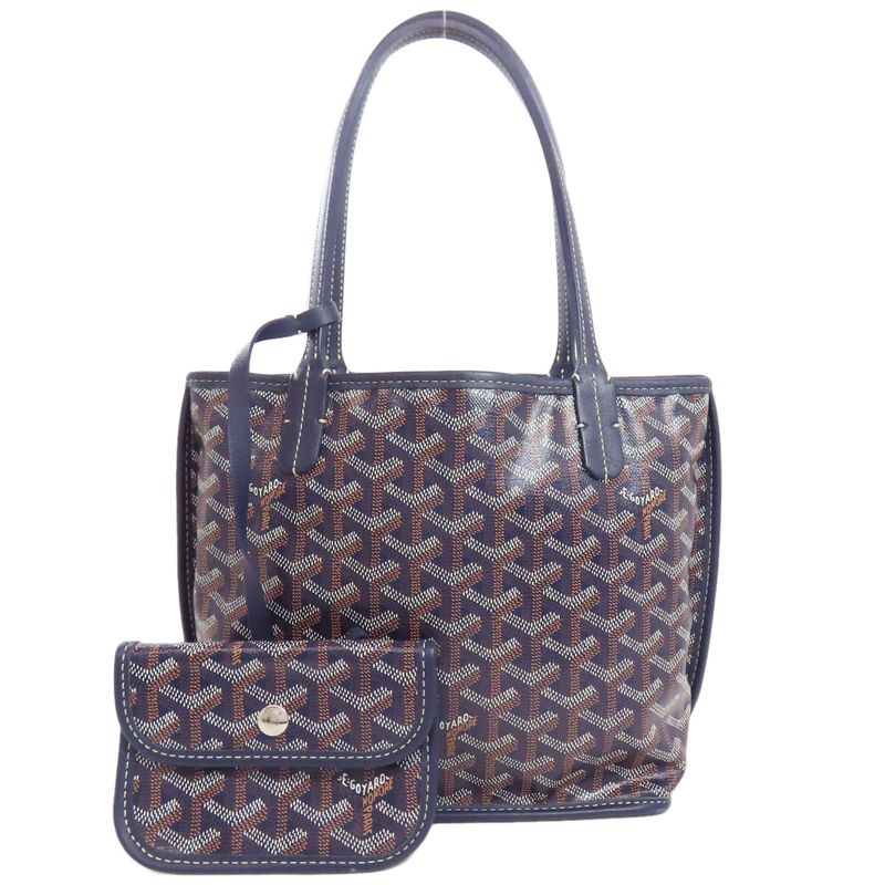 Goyard Ange Mini Reversible Handbag PVC Calf Women