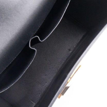 Hermes Cinetic 2WAY Leather Black A Women's Shoulder Bag