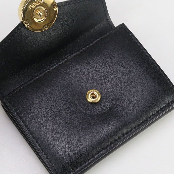 Fendi Micro Trifold Wallet F Is Fendi Fe86771 Trifold Wallet Leather Micro