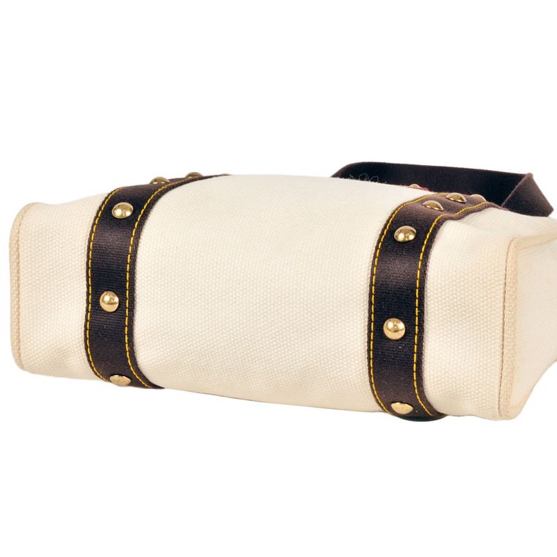 Louis Vuitton Antigua Cabas GM Tote Bag Canvas M40033 White