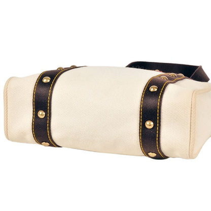 Louis Vuitton Antigua Cabas GM Tote Bag Canvas M40033 White