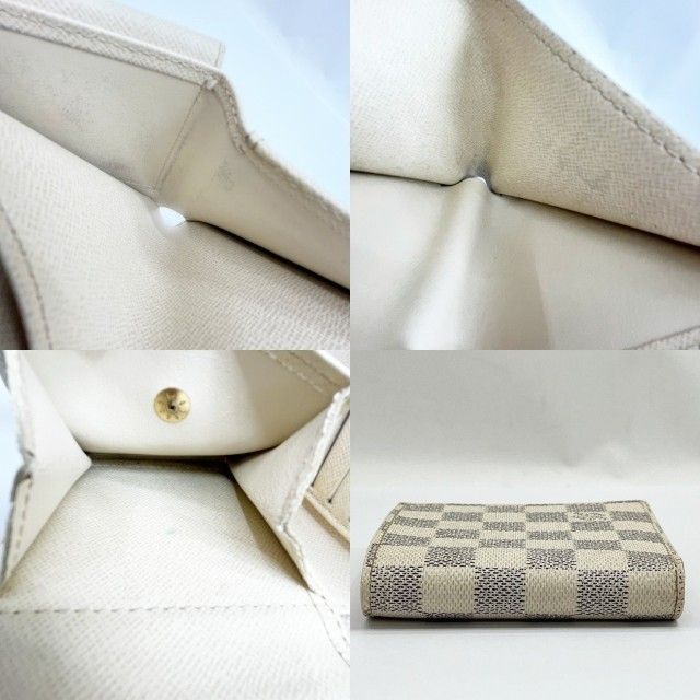 Louis Vuitton Bifold Wallet Damier Portefeuille Marco N60018 White