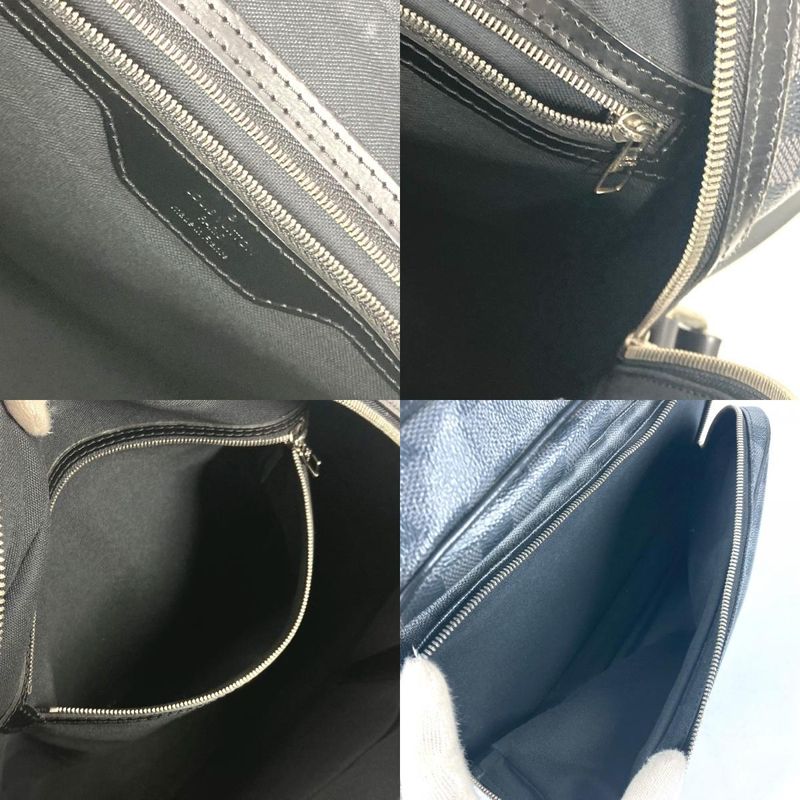 Louis Vuitton Io Shoulder Bag N45252 Damier Graphite Canvas Black