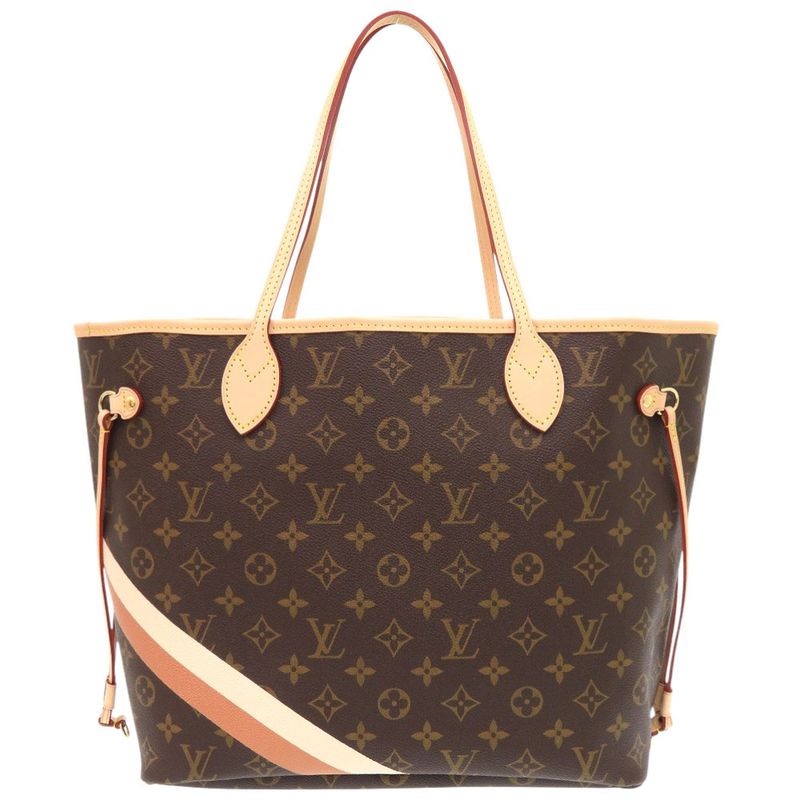 Louis Vuitton Current Neverfull MM Mon Monogram P01926 Tote Bag Camel Quartz LV