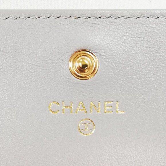 Authentic CHANEL 19 CC Lambskin Wallet Chain WOC Shoulder Crossbody Bag Leather - The Reluxe