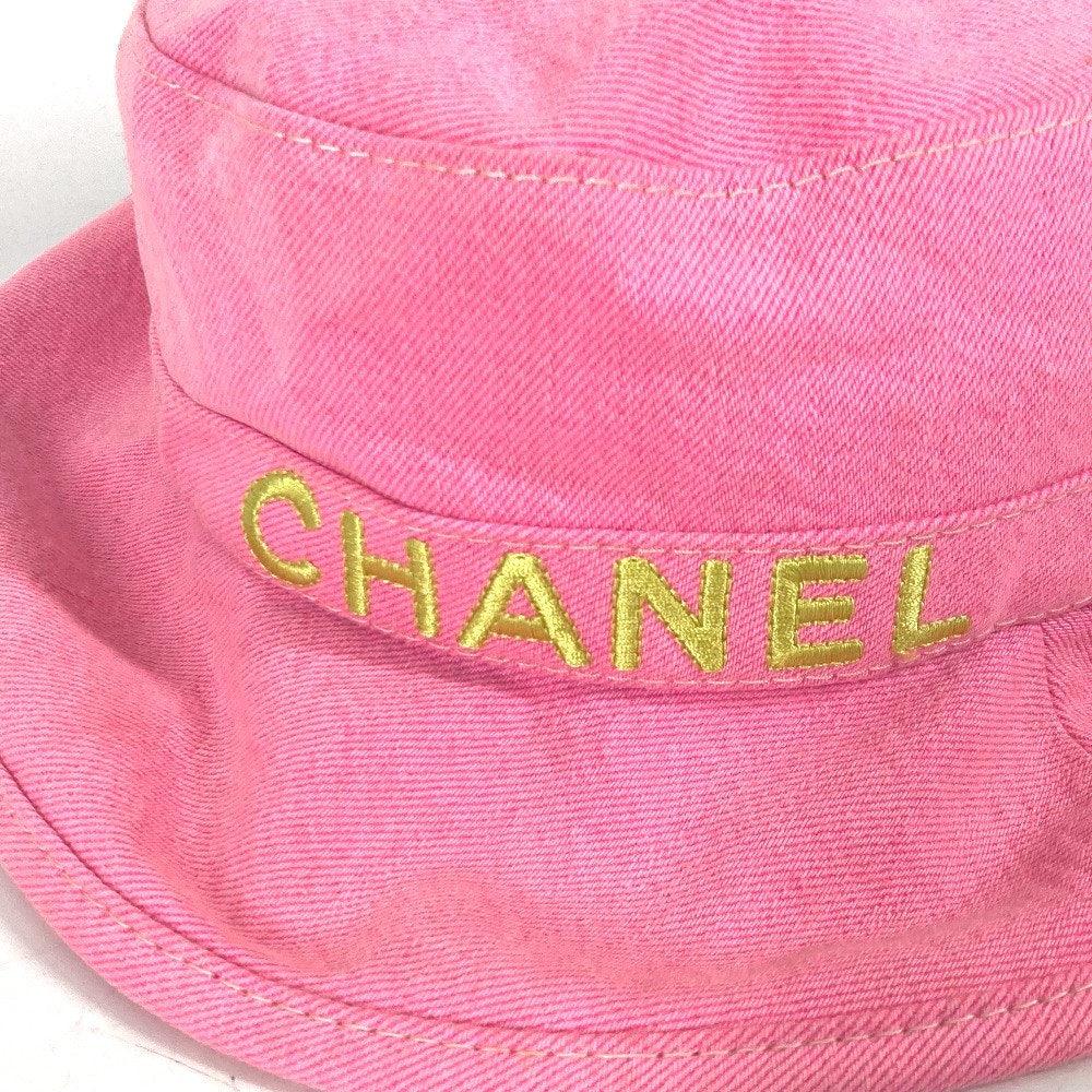 Authentic CHANEL Bucket Hat Aqua Blue Green Cotton Denim - The Reluxe