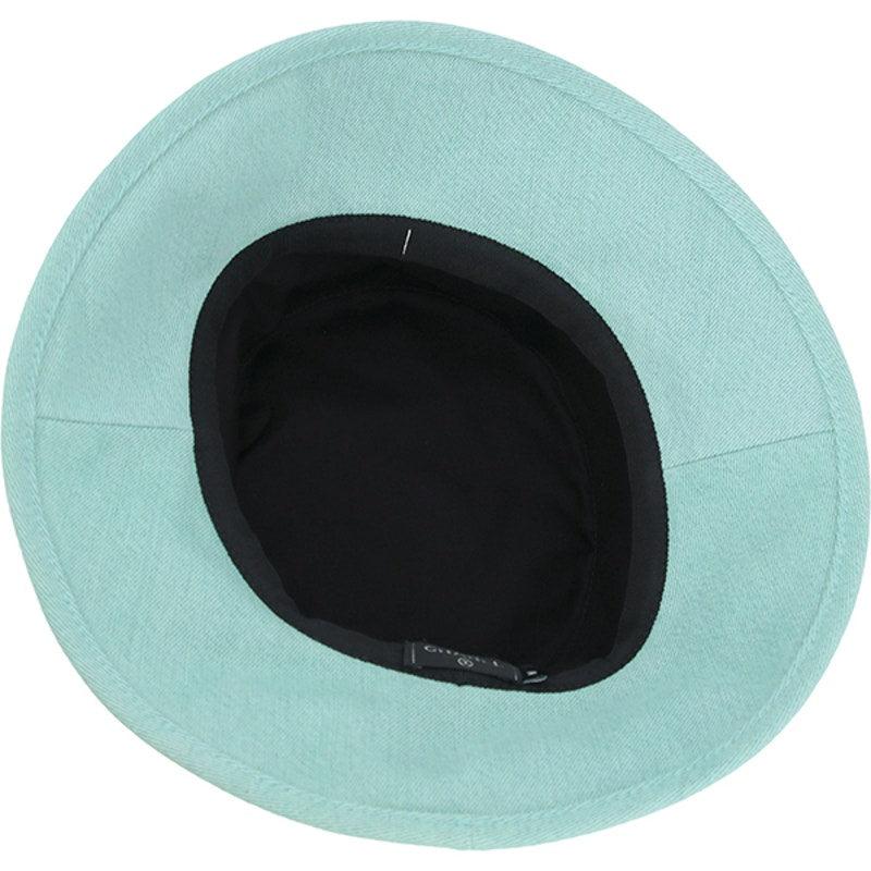 Authentic CHANEL Bucket Hat Aqua Blue Green Cotton Denim - The Reluxe