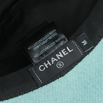 Authentic CHANEL Bucket Hat Aqua Blue Green Cotton Denim - The Reluxe