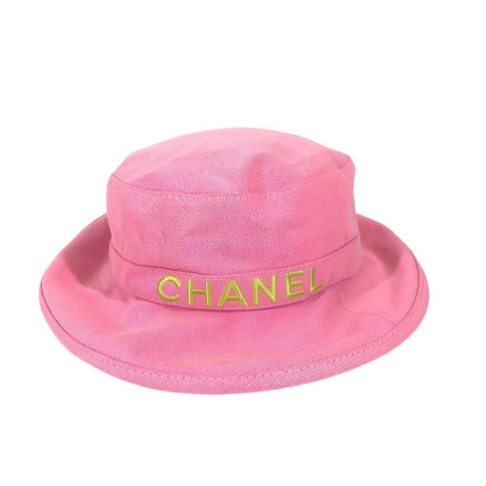 Authentic CHANEL Bucket Hat Aqua Blue Green Cotton Denim - The Reluxe