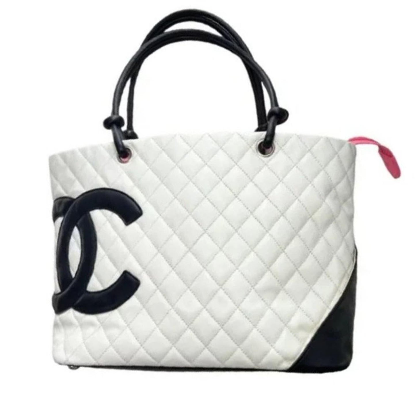 Authentic Chanel Cambon Quilted Tote Bag Women's Shoulder Bag - The Reluxe