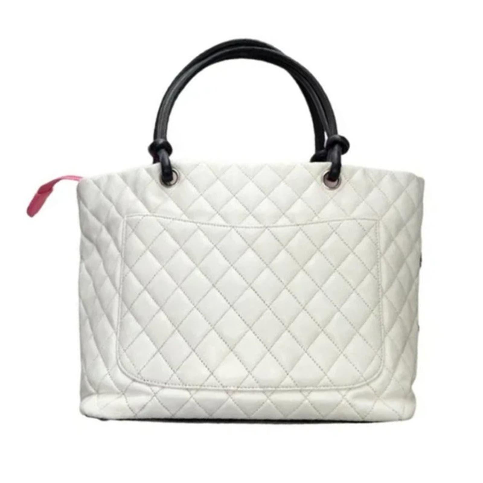 Authentic Chanel Cambon Quilted Tote Bag Women's Shoulder Bag - The Reluxe