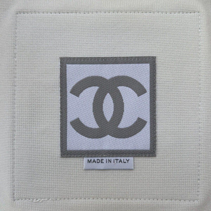 Authentic CHANEL CC 2002 Vintage Sports Line Identification Tank Top White Grey - The Reluxe