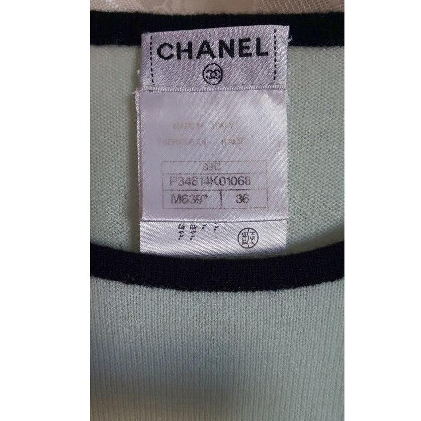 Authentic CHANEL CC 2009 Runway Cashmere Midi Dress Sleeveless Vintage 36 - The Reluxe