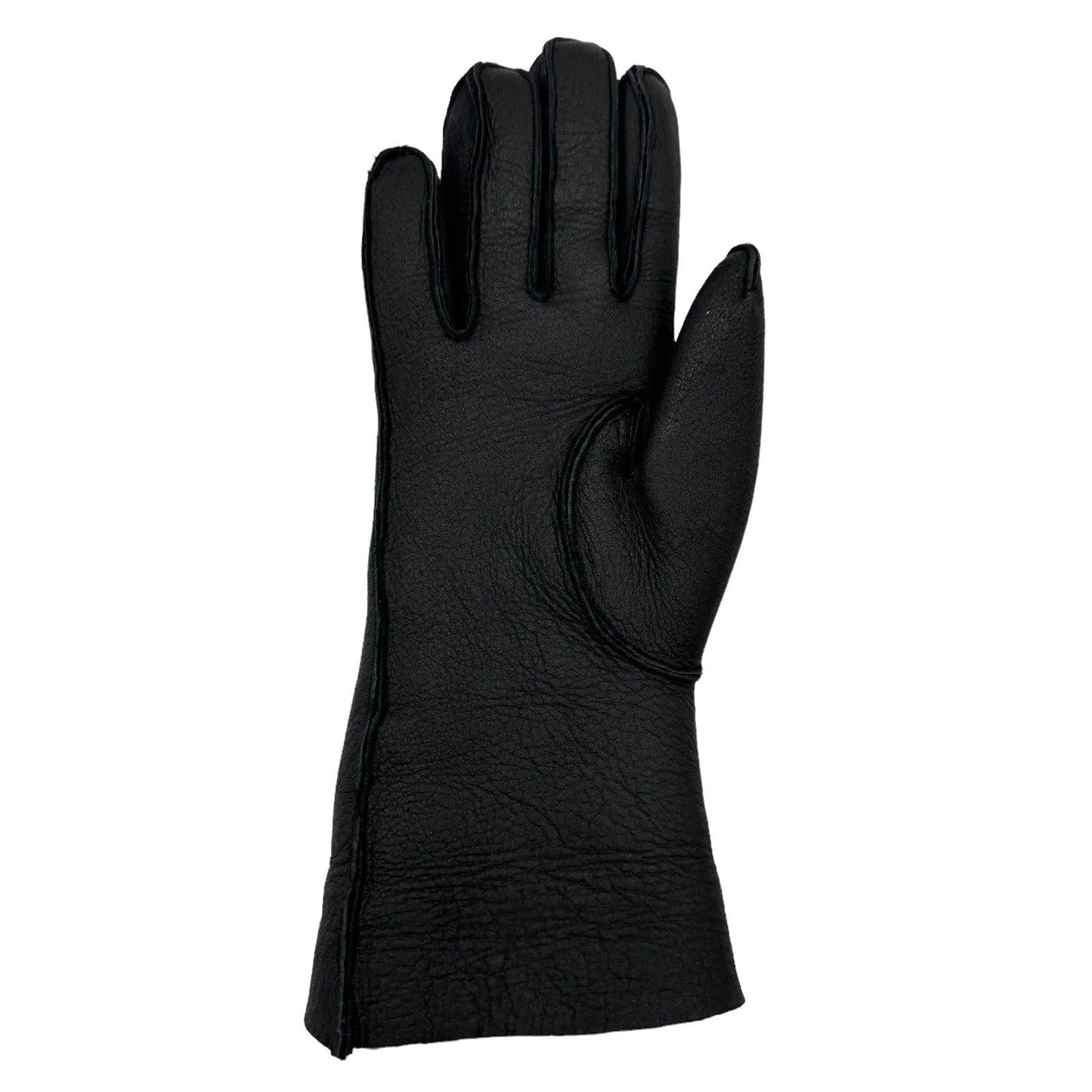 Authentic CHANEL CC Logo Leather Black Quilted Gloves - The Reluxe