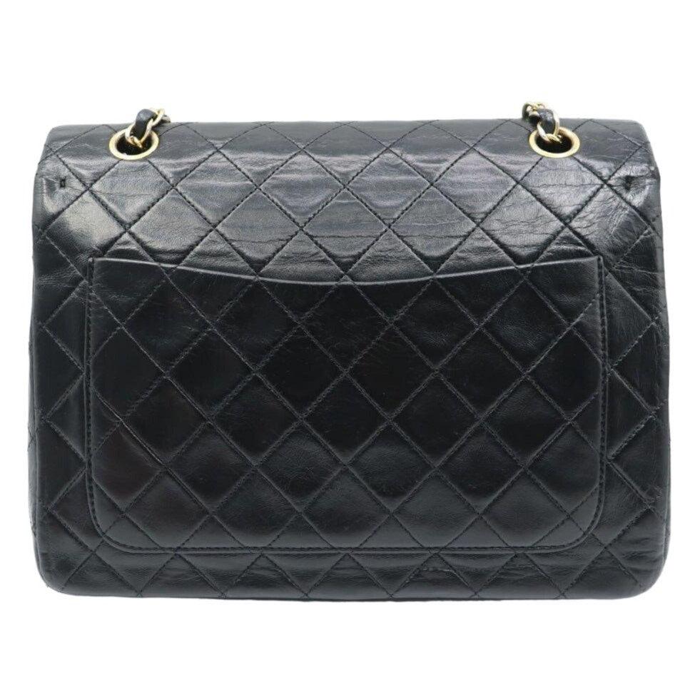 Authentic CHANEL Double Flap 25 Quilted CC Logo Lambskin Chain Shoulder Bag CARD - The Reluxe