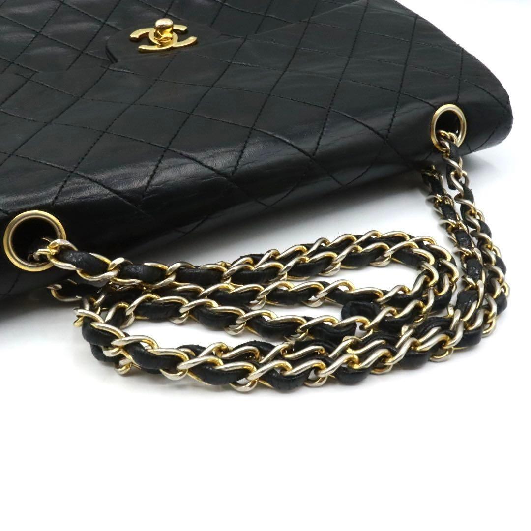 Authentic CHANEL Double Flap 25 Quilted CC Logo Lambskin Chain Shoulder Bag CARD - The Reluxe