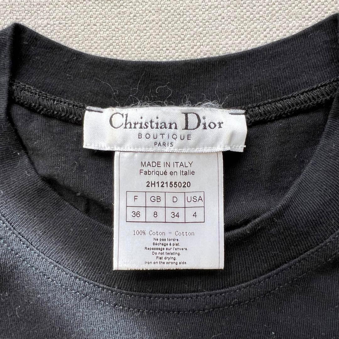 Authentic Christian Dior Dior Addict Galliano Short Sleeve Top Shirt Black - The Reluxe