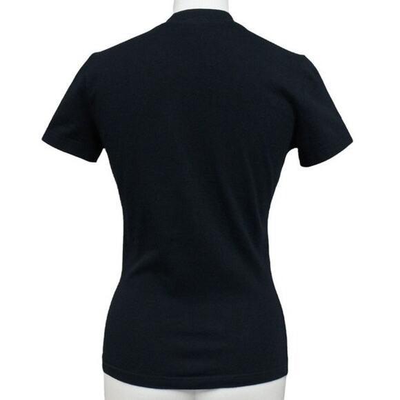 Authentic Christian Dior Dior Addict Galliano Short Sleeve Top Shirt Black - The Reluxe