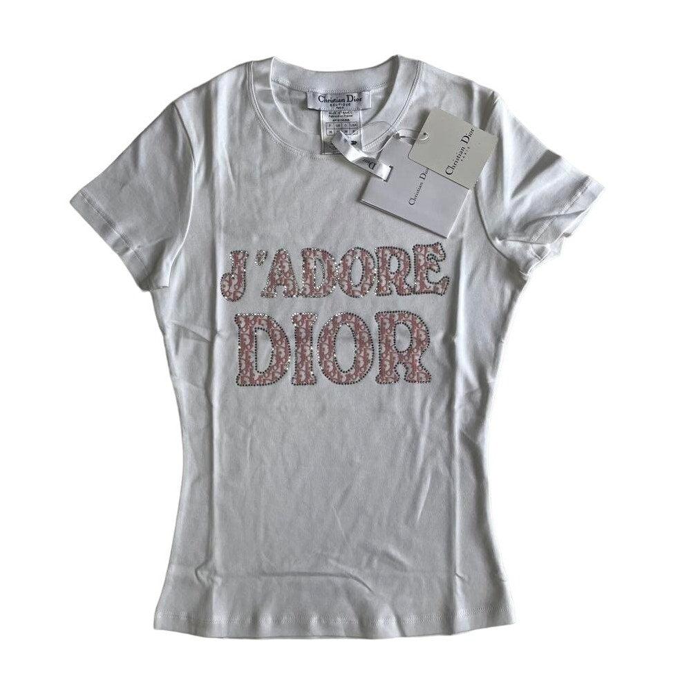 Authentic Christian Dior J'ADORE Logo Vintage Trotter Monogram Tank Top SS04 - The Reluxe