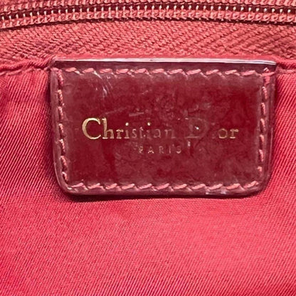 Authentic Dior Monogram Trotter Oblique Logo Boston Bag Duffle Travel Burgundy - The Reluxe