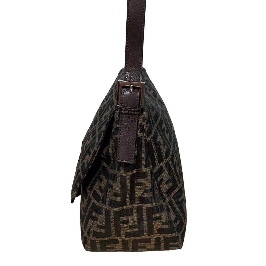 Authentic FENDI Mamma Zucca Bucket Baguette Tan Tobacco Flap Bag Purse Shoulder - The Reluxe