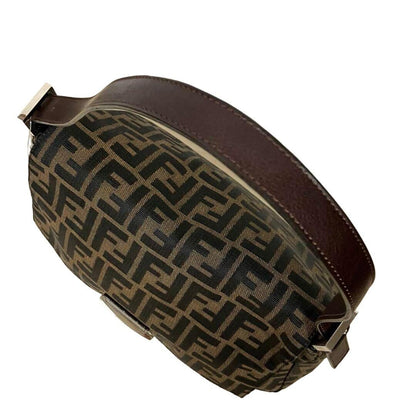 Authentic FENDI Mamma Zucca Bucket Baguette Tan Tobacco Flap Bag Purse Shoulder - The Reluxe