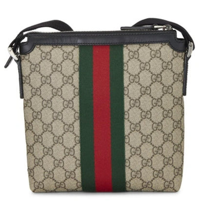 Authentic Gucci GG Canvas Messenger Bag Crossbody Shoulder Bag Hand Bag Tote - The Reluxe