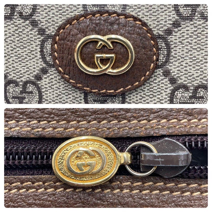 Authentic Gucci GG Sherry Supreme Ophidia 2Way Crossbody Web Canvas Boston Bag - The Reluxe