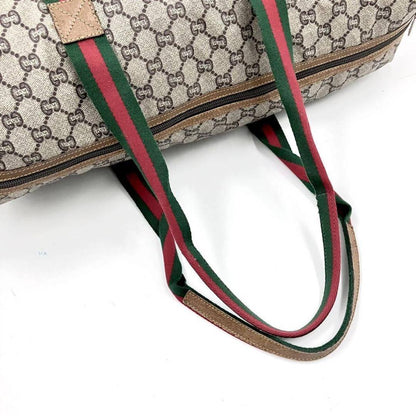 Authentic Gucci GG Supreme XL Duffle Sherry Tote Monogram Handbag Shoulder Bag - The Reluxe