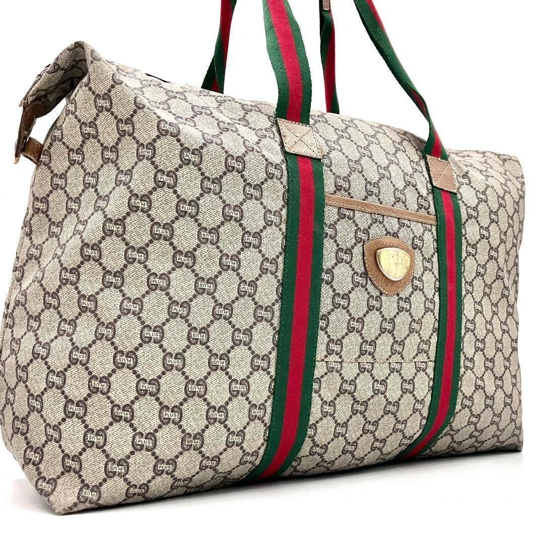 Authentic Gucci GG Supreme XL Duffle Sherry Tote Monogram Handbag Shoulder Bag - The Reluxe