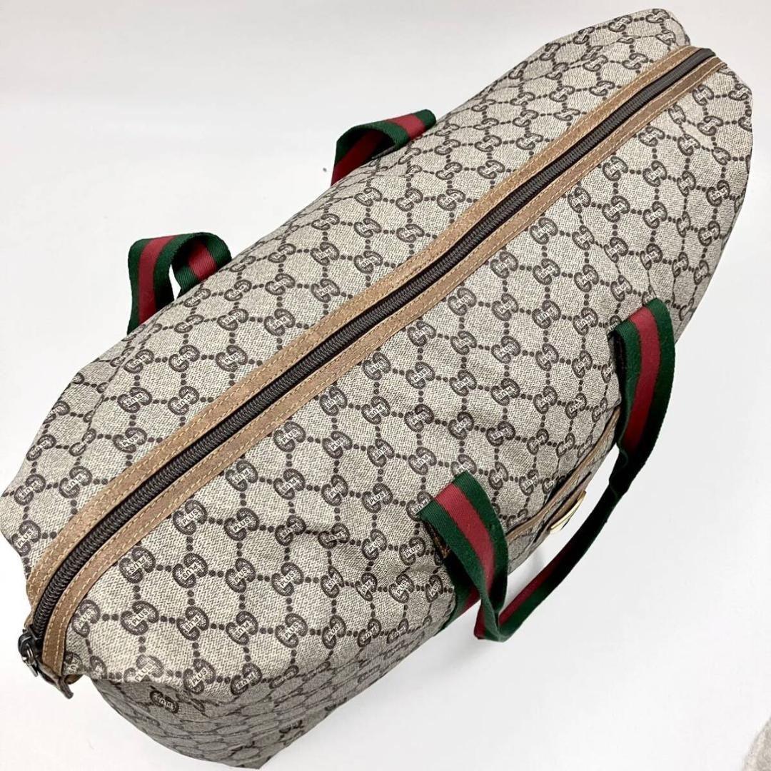 Authentic Gucci GG Supreme XL Duffle Sherry Tote Monogram Handbag Shoulder Bag - The Reluxe