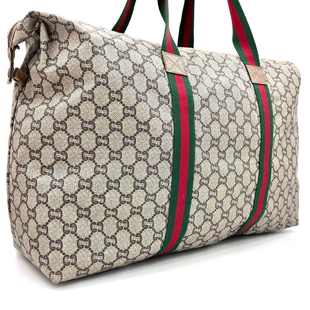 Authentic Gucci GG Supreme XL Duffle Sherry Tote Monogram Handbag Shoulder Bag - The Reluxe