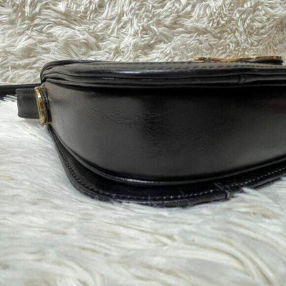 Authentic Gucci GG Vintage Ophidia Sherry Crossbody Bag Leather Black Purse Tote - The Reluxe