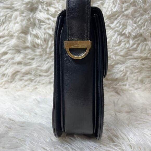 Authentic Gucci GG Vintage Ophidia Sherry Crossbody Bag Leather Black Purse Tote - The Reluxe