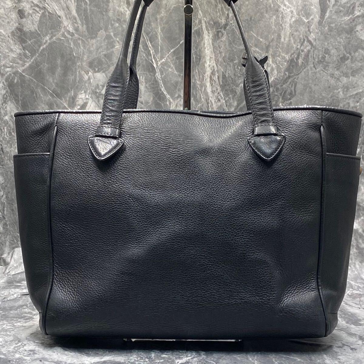 Authentic LOEWE Heritage LARGE Tote Bag Schwarz Executive Calfskin Leather - The Reluxe