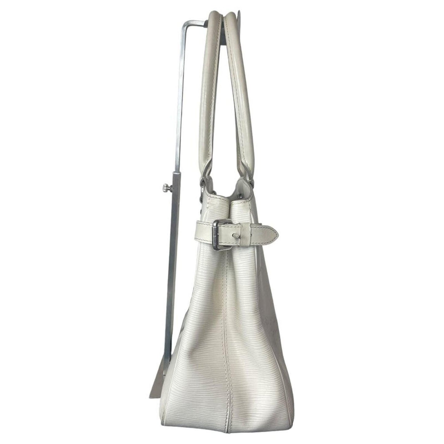 Authentic Louis Vuitton Epi Leather Passy PM White Ivory Hand Bag Tote - The Reluxe