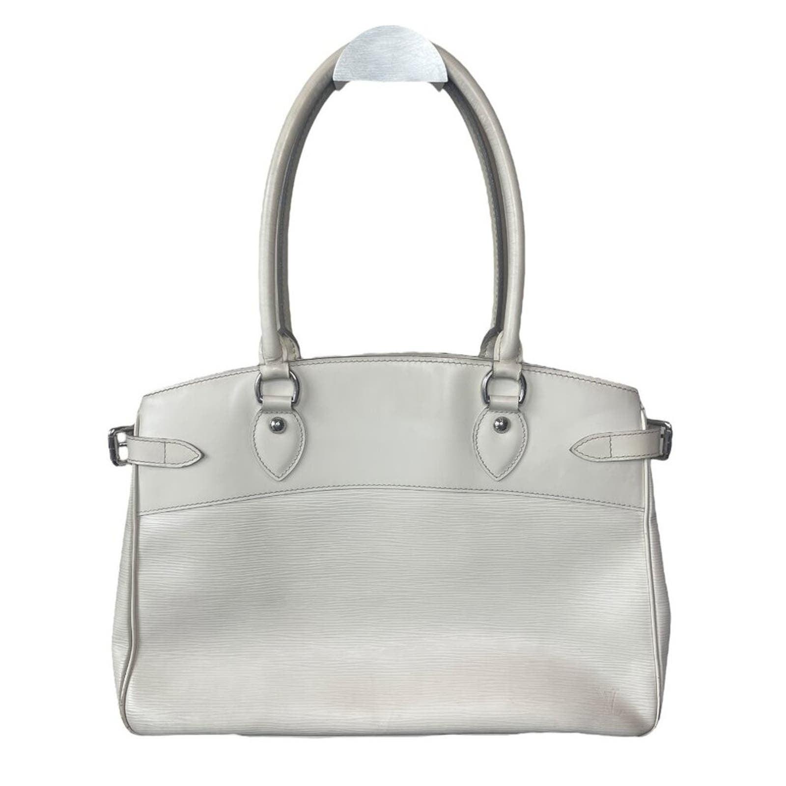 Authentic Louis Vuitton Epi Leather Passy PM White Ivory Hand Bag Tote - The Reluxe