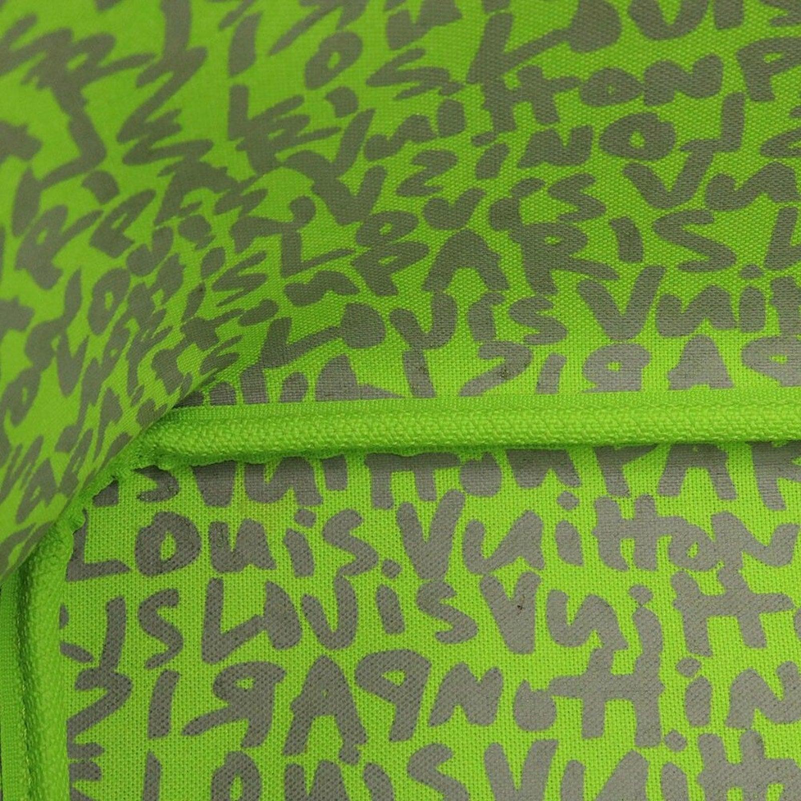 Authentic Louis Vuitton Graffiti Neverfull GM Tote Monogram Shoulder Bag Green - The Reluxe