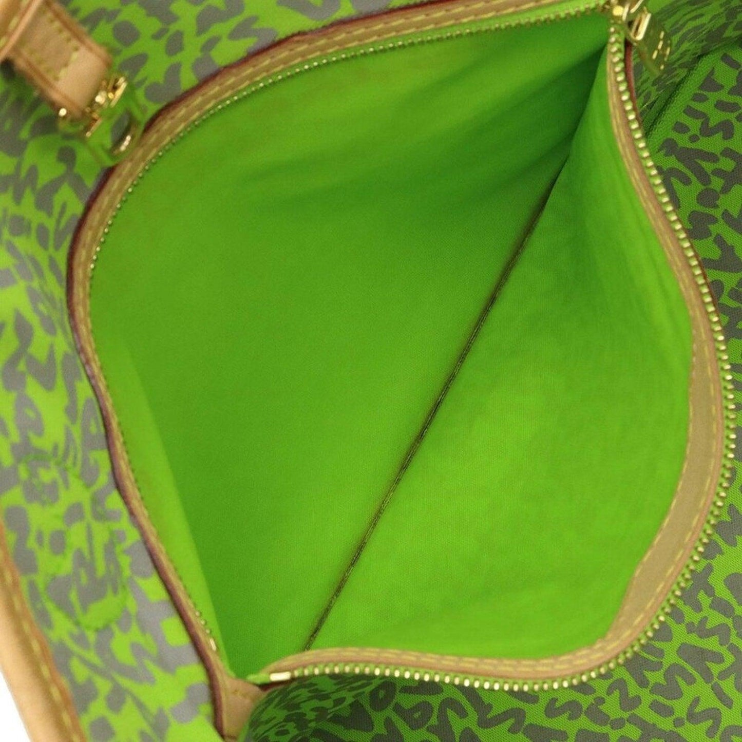 Authentic Louis Vuitton Graffiti Neverfull GM Tote Monogram Shoulder Bag Green - The Reluxe