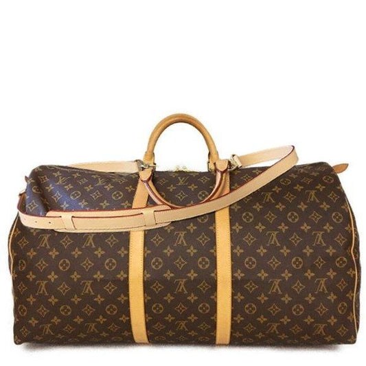 Authentic Louis Vuitton Keepall 60 Bandoulière Monogram Boston Travel Bag Duffle - The Reluxe