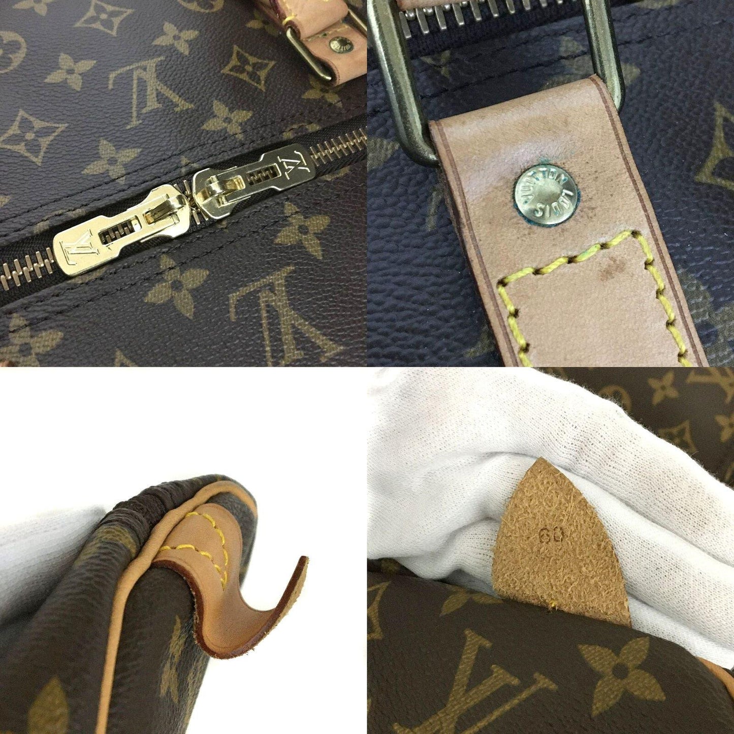 Authentic Louis Vuitton Keepall 60 Bandoulière Monogram Boston Travel Bag Duffle - The Reluxe